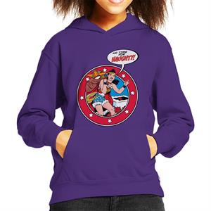 Wonder Woman Christmas No Time For Naughty Kid's Hooded Sweatshirt