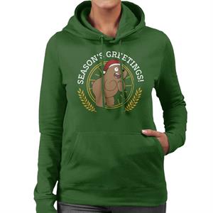 We Bare Bears Christmas Season's Greetings Women's Hooded Sweatshirt