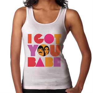 Sonny & Cher Headshot I Got You Babe Women's Vest