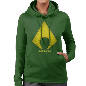 Aquaman Classic Logo Women's Hooded Sweatshirt