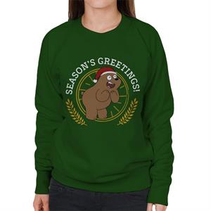 We Bare Bears Christmas Season's Greetings Women's Sweatshirt