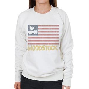 Woodstock Festival Flag Women's Sweatshirt