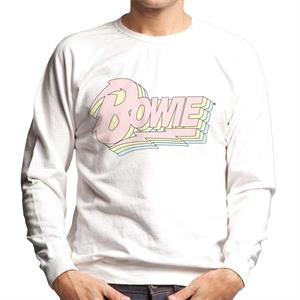 David Bowie Pastel Logo Men's Sweatshirt