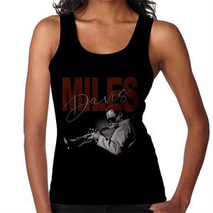 Miles Davis Playing Trumpet Women's Vest