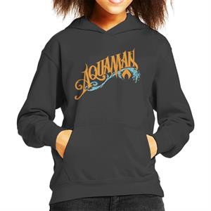 Aquaman Wave Logo Kid's Hooded Sweatshirt