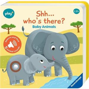 Ravensburger Play Infant  Toddler  ShhhWhos there Baby Animals My First Seek and Find Sound Book by Dynamo Limited