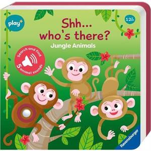 Ravensburger Play Infant  Toddler  ShhhWhos there Jungle Animals My First Seek and Find Sound Book by Dynamo Limited