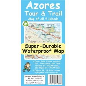 Azores Tour  Trail SuperDurable Map 2nd edition by Jan Kostura