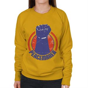 Peacemaker Blue Fist Women's Sweatshirt