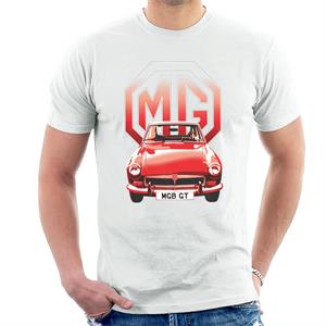 MG B GT Red British Motor Heritage Men's T-Shirt