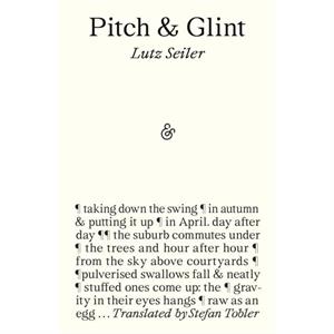 Pitch  Glint by Lutz Seiler