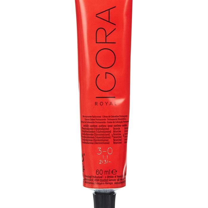 Schwarzkopf Igora Royal Permanent Color Creme 60ml - 3-0-0