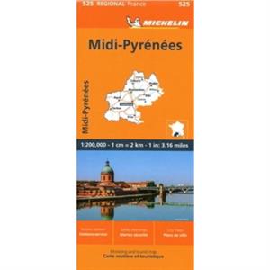 MidiPyrenees  Michelin Regional Map 525 by Michelin