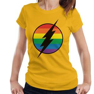 The Flash Lightning Rainbow Logo Women's T-Shirt