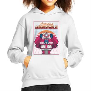 Transformers Autobots Assemble Retrowave Kid's Hooded Sweatshirt