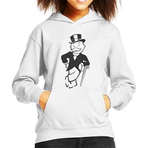 Monopoly Man Cane Lean Kid's Hooded Sweatshirt