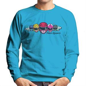 Power Rangers Retro 90s Heads Men's Sweatshirt