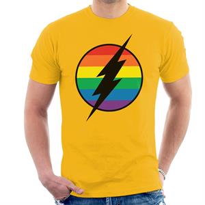 The Flash Lightning Rainbow Logo Men's T-Shirt