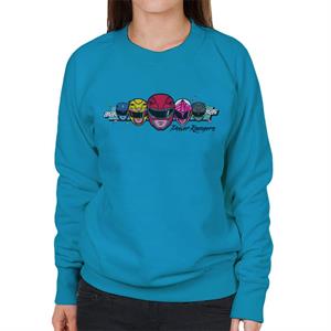 Power Rangers Retro 90s Heads Women's Sweatshirt