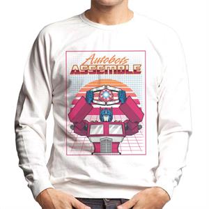 Transformers Autobots Assemble Retrowave Men's Sweatshirt