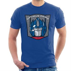 Transformers Optimus Prime Retro Face Badge Men's T-Shirt