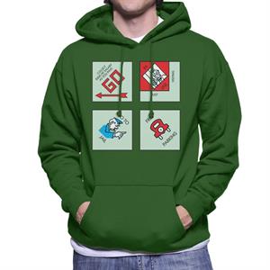 Monopoly Classic Corner Tiles Men's Hooded Sweatshirt