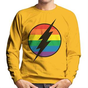 The Flash Lightning Rainbow Logo Men's Sweatshirt