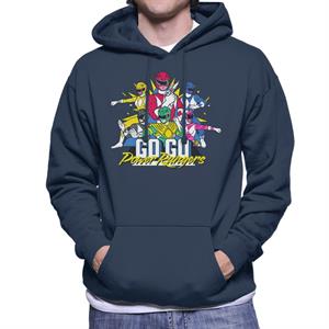 Power Rangers Go Go Retro 90s Men's Hooded Sweatshirt