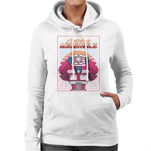 Transformers Autobots Assemble Retrowave Women's Hooded Sweatshirt