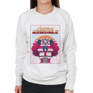 Transformers Autobots Assemble Retrowave Women's Sweatshirt