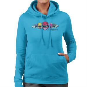 Power Rangers Retro 90s Heads Women's Hooded Sweatshirt