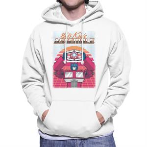 Transformers 80s Kids Assemble Retrowave Men's Hooded Sweatshirt