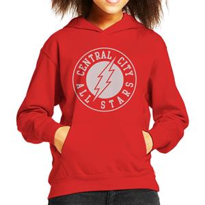 The Flash Central City All Stars Lightning Logo Kid's Hooded Sweatshirt