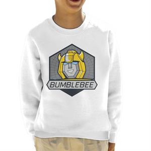 Transformers Bumblebee Retro Face Badge Kid's Sweatshirt