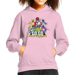 Power Rangers Go Go Retro 90s Kid's Hooded Sweatshirt