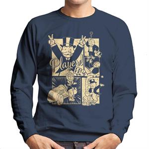 Monopoly Man Player Montage Men's Sweatshirt