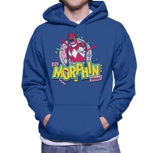 Power Rangers Its Morphin Time Retro Men's Hooded Sweatshirt