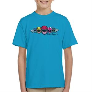 Power Rangers Retro 90s Heads Kid's T-Shirt