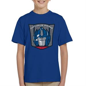 Transformers Optimus Prime Retro Face Badge Kid's T-Shirt