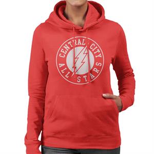 The Flash Central City All Stars Lightning Logo Women's Hooded Sweatshirt