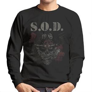 Stormtroopers of Death Distressed Skull Soldier Men's Sweatshirt