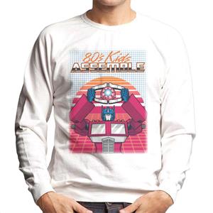 Transformers 80s Kids Assemble Retrowave Men's Sweatshirt