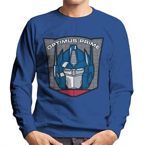 Transformers Optimus Prime Retro Face Badge Men's Sweatshirt