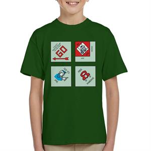 Monopoly Classic Corner Tiles Kid's T-Shirt