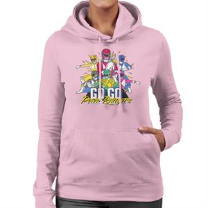 Power Rangers Go Go Retro 90s Women's Hooded Sweatshirt