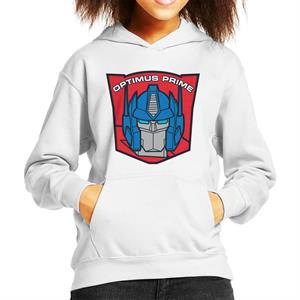 Transformers Optimus Prime Retro Red Badge Kid's Hooded Sweatshirt