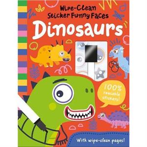 WipeClean Sticker Funny Faces Dinosaurs by Rob Abbott