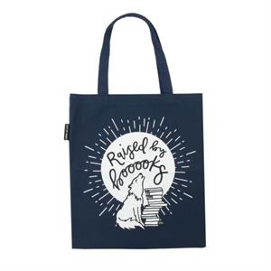 Raised by Books Tote Bag by Out of Print