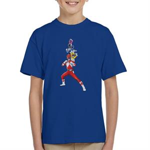 Power Rangers Action Line Up Kid's T-Shirt