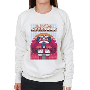 Transformers 80s Kids Assemble Retrowave Women's Sweatshirt